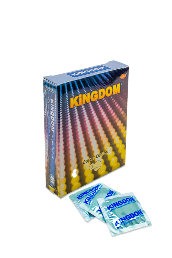 Kingdom Super Dotted condom pack of 3 pcs