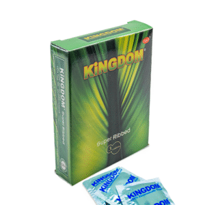 Kingdom Super Ribbed condom pack of 3 pcs